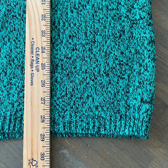 Stefano Oversized Turtleneck Tunic Sweater Pink Teal One Size Ski Lodge Winter - Picture 10 of 10